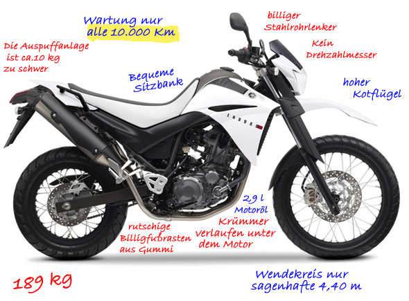 Yamaha XT660R ein bequemes Reisebike zum Endurowandern