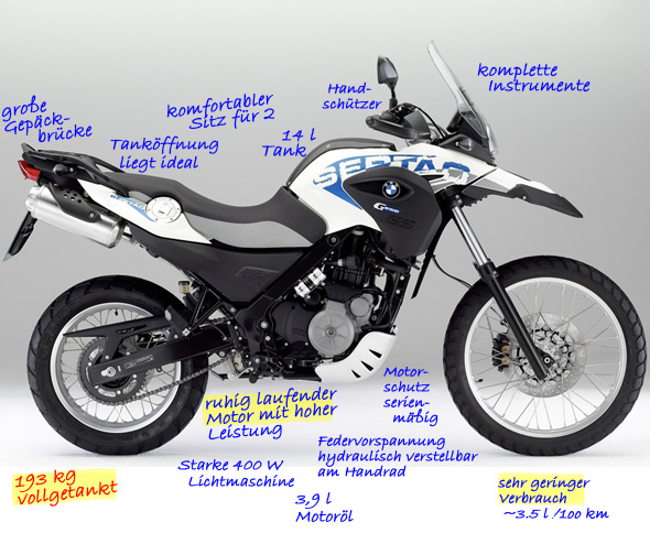 BMW G 650 GS Sertao zum Touren und Endurowandern
