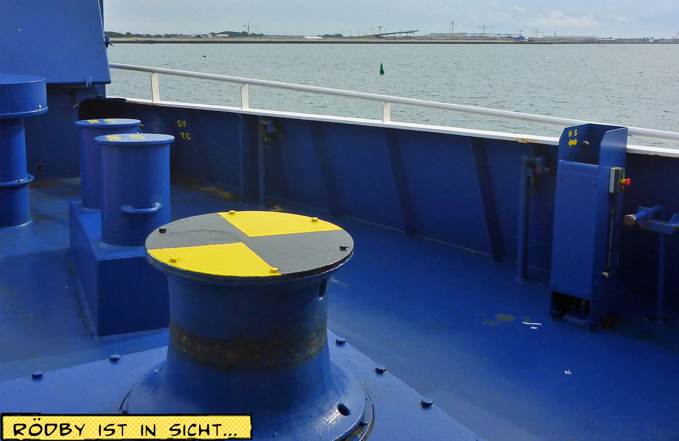 Blick von der Fähre nach Rødby