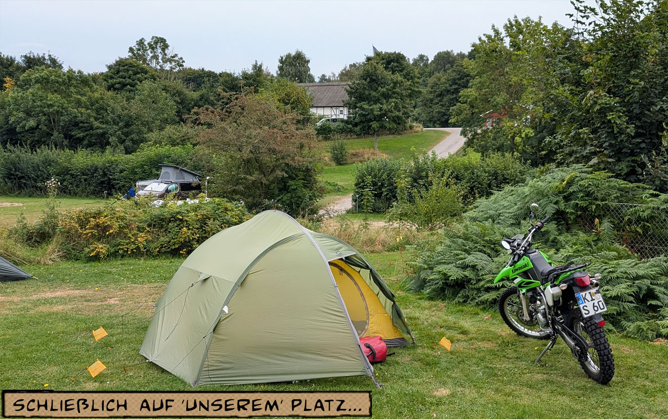 Campingparzelle mit Nummer