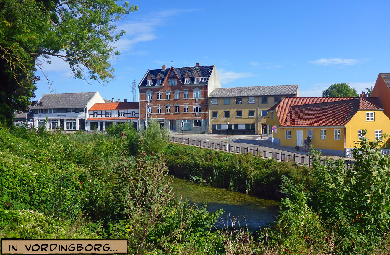 Eine Häuserzeile in Vordingborg