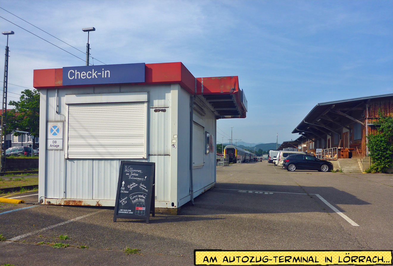 Autozug-Terminal in Lörrach