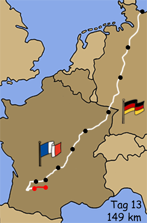 Frankreich Miniskizze