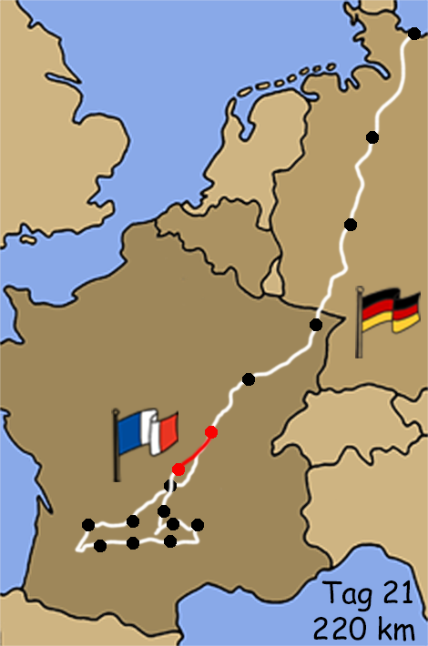 Frankreich Miniskizze