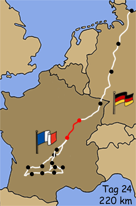 Frankreich Miniskizze